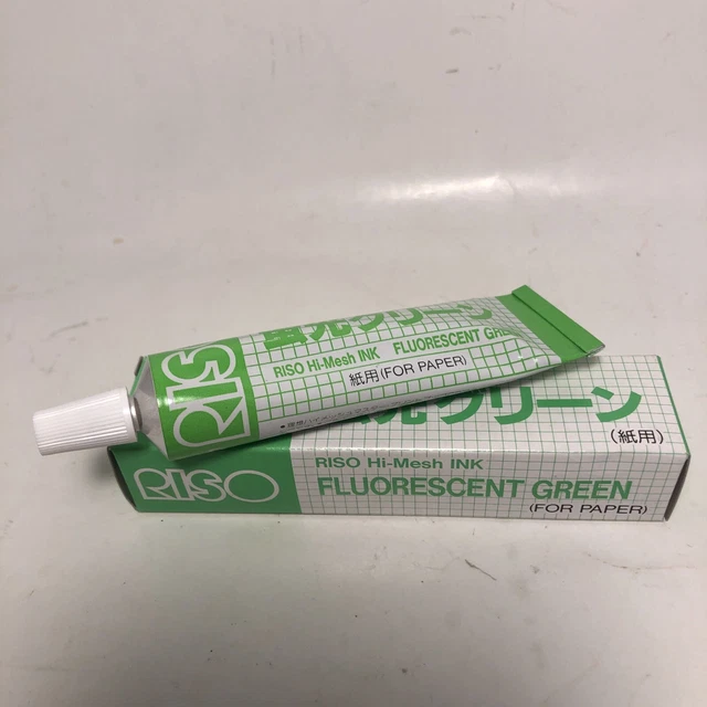Caja abierta verde fluorescente de tinta verde fluorescente de arroz para papel Japón