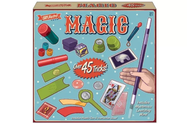 Ultime Magique Haut de Forme Set 70 + Tours pour Enfants Jeune Magicien