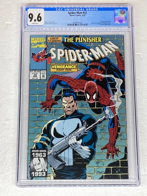 Spider Man # 32 Marvel Comics 1993 CGC NM+ 9.6 WP  CLASSIC PUNISHER