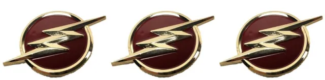 The Flash Superhero Logo 1 1/4" Tall Enamel Metal Pin