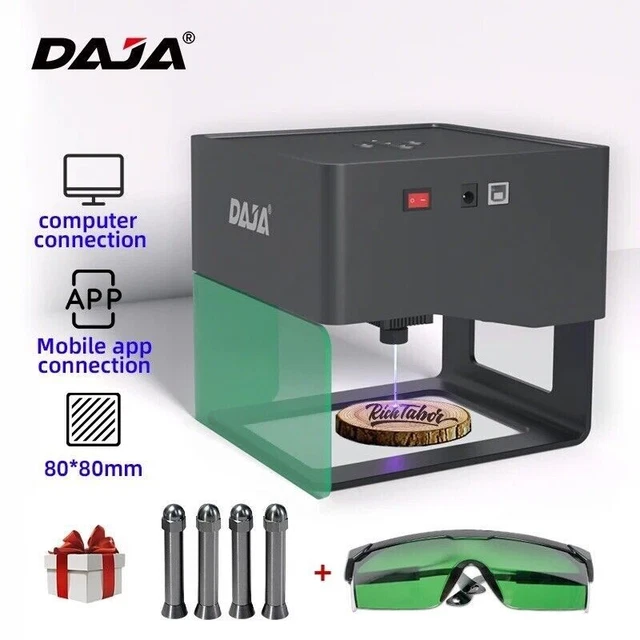 DAJA Mini Portable DIY DJ6 Laser Engraving Machine 3W Fast Logo Woodwork Cutter