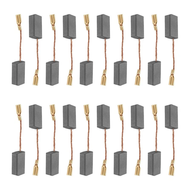 Spazzole Carbonio 6pz Accessori Boccole Ricambi Riparazione Per Motore - Foto 13