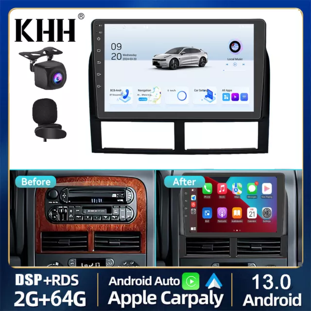 Wireless Carplay Für Jeep Grand Cherokee WJ/WG Android 13 Autoradio GPS DSP 64GB