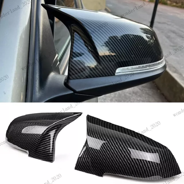 Carbon Fiber Cap Wing Mirror Cover For BMW F20 F21 F30 F31 F32 F36 X1 E84 F87 UK