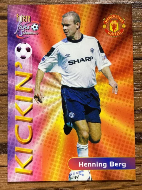 Futera fans Selection 2000 Card #142 Henning Berg Manchester United