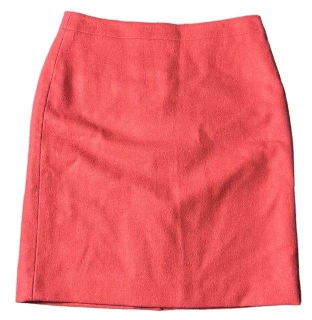 J.Crew - The Pencil Skirt - Peach Pink wool skirt womens size 6 Office Business