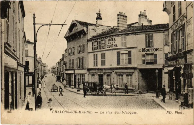 CPA CHALONS-sur-MARNE - La Rue St-Jacques (742333)