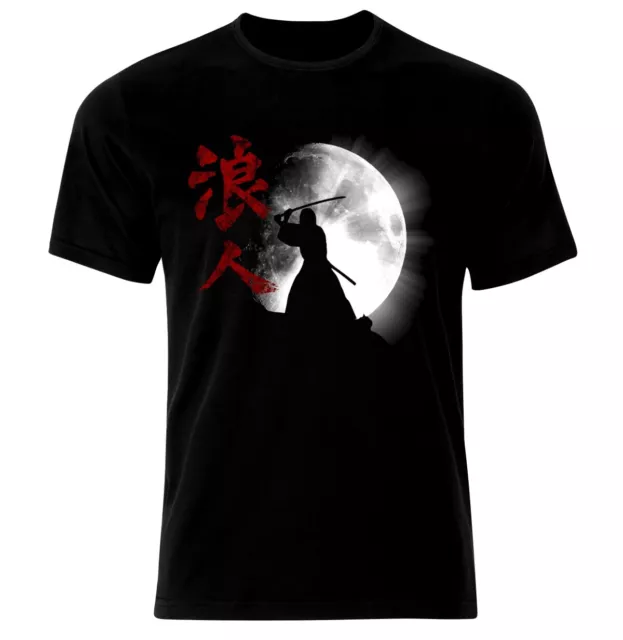 Bushido Samurai Mask Sword Japanese Ronin Katana T-Shirt