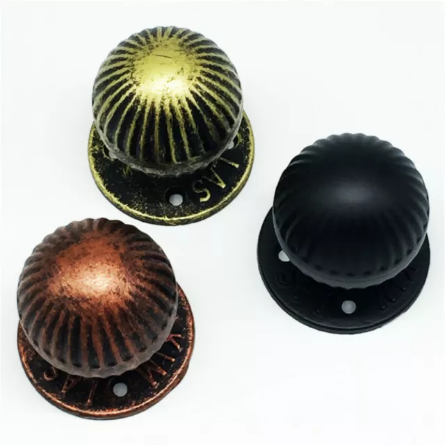 Cast Iron Room Door Knob Antique Round Ball Pull Handle Cupboard Home Gate