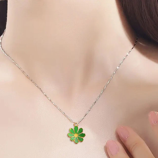 50 Stück Anhängerperlen Blumen Blumenschmuck DIY Fun Emaille Legierung