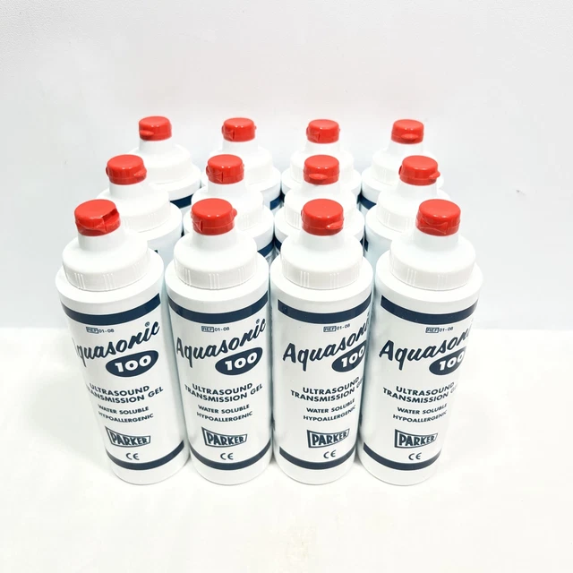 AQUASONIC 100 Ultrasound Transmission Gel (12 Pack) Parker 01-08, 250mL 8.5oz