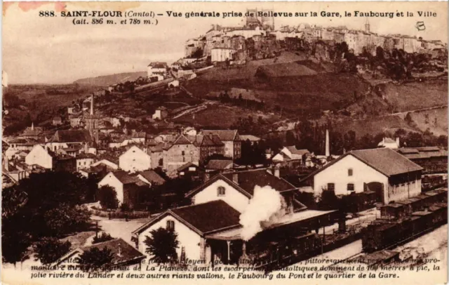 CPA St-FLOUR - General view taken by Bellevue on the station (480306)