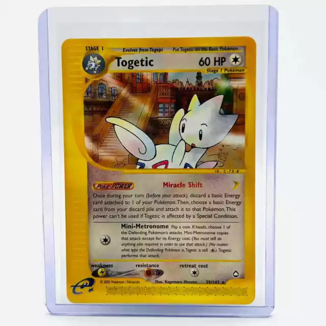 Pokemon Card - Aquapolis 39/147 - TOGETIC (REVERSE holo) *Non-Mint