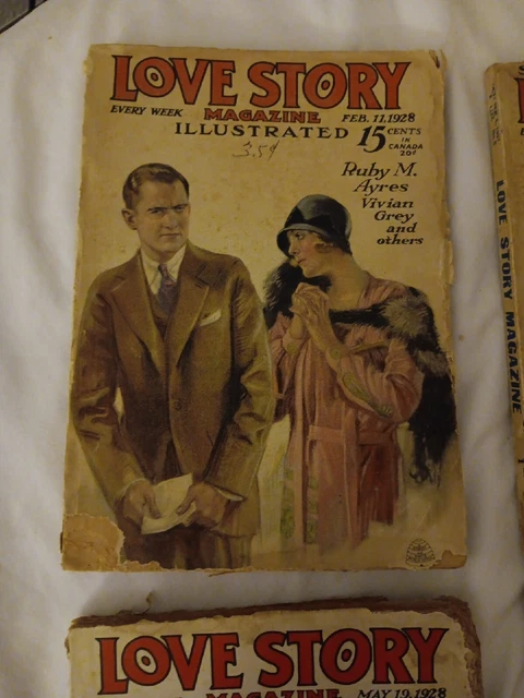 4   Love Story Magazine Lot