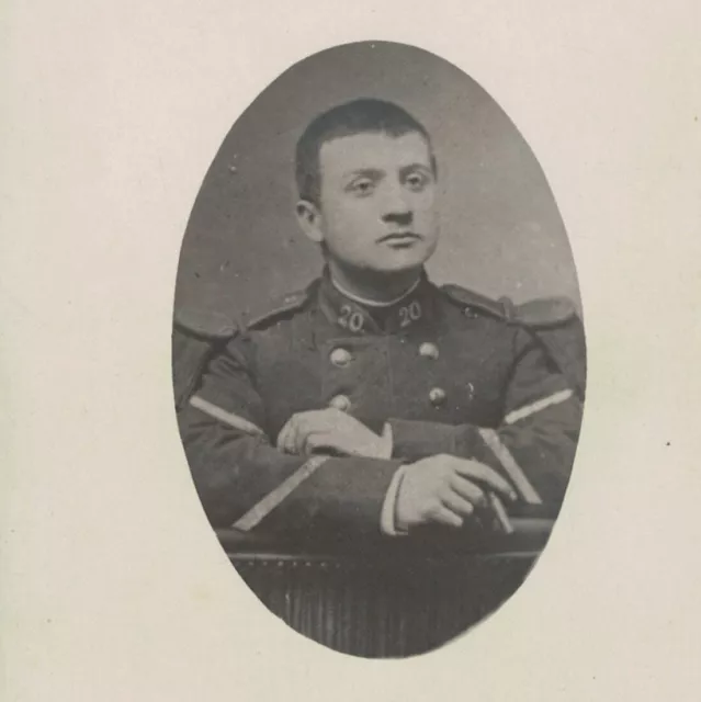 Cpa Carte Photo militaire du 20ème RI régiment d'infanterie