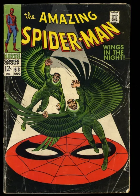 Amazing Spider-Man #63 VG 4.0 Vulture Appearance! Marvel 1968