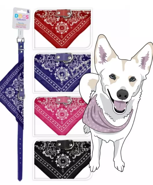 Hundehalsband Hundetuch Katzenhalsband  Bandana Für Hund Katze 4 Farbvariationen