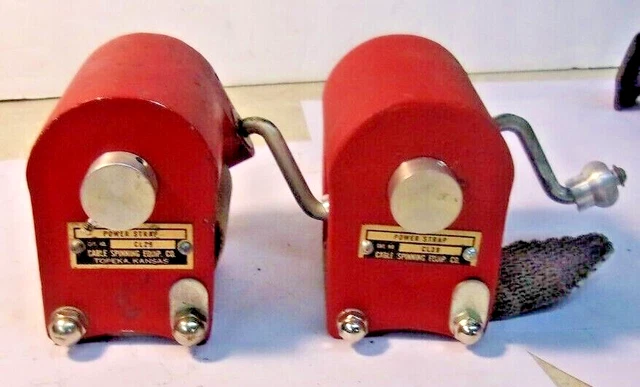 Cable Spinning Equip Co POWER STRAP CL29 Telephone Lineman Tools - lot of 2