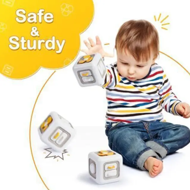 Montessori Cube Toys Sensory Busy Boards Baby Practice Skill Toys Cub Y5Y6