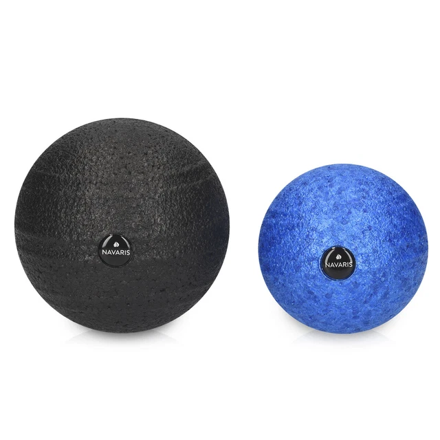 Set 2x balle de massage Ø8cm et Ø10cm - Fitness yoga relaxation muscle fascias