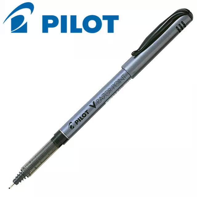 Pilot V Rasierpunkt Fineliner Stift | SWV10P | Schwarze Tinte | Mehrere Packungen verfügbar