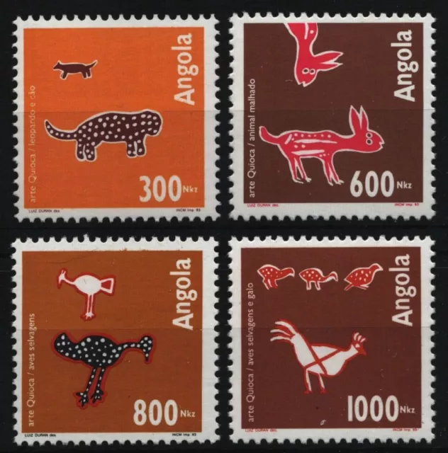 Angola 1993 - n. Michel 941-944 ** - nuovo di zecca - arte quioca