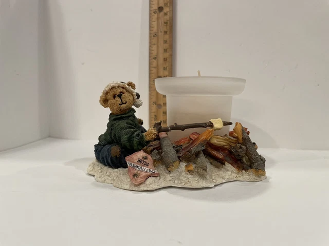 2000 Boyds Bears #27725 Marshal Toastworthy - Toasty Treats Votive Candle Holder