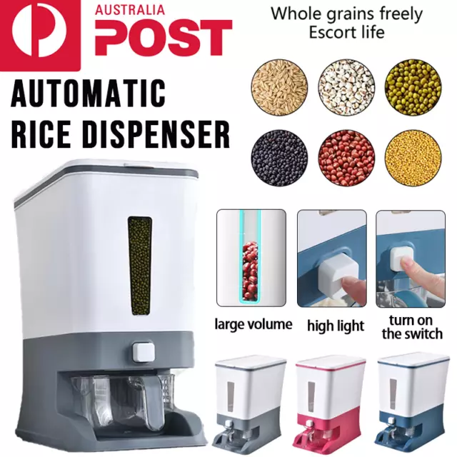 Rice Storage Cereal Grain Container Storage Box Kitchen Dispenser Storage Box