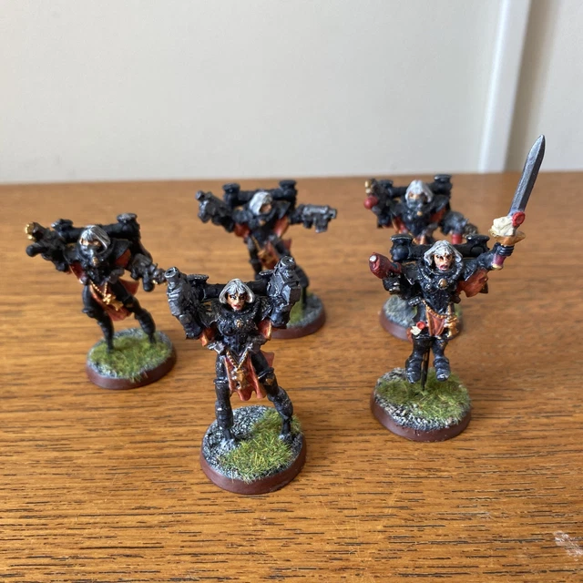 Adepta Sororitas Seraphim Sisters Of Battle Squad Metall OOP bemalt