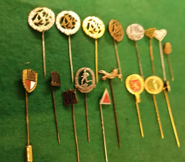 17 x alte verschiedene Ehren Anstecknadel, Pins - Sammlung, Konvolut 2