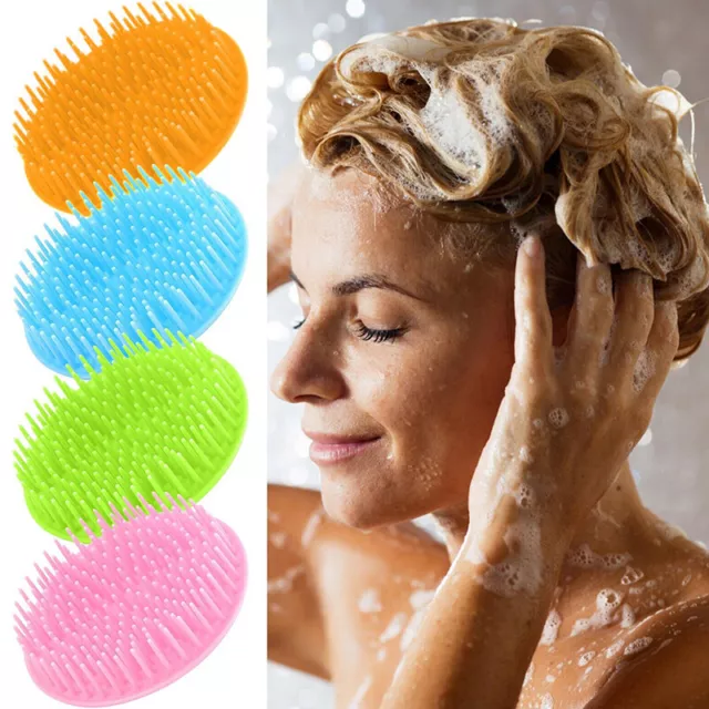 Silicone Shampoo Cute Doccia Corpo Lavaggio Hair Massaggio Massaggiatore Brush -