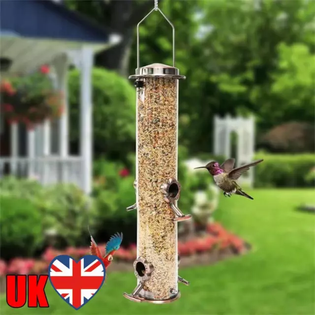 Bird Feeder for Outdoors Hanging Squirrel Proof Wild Bird Feeder for Garden Yard