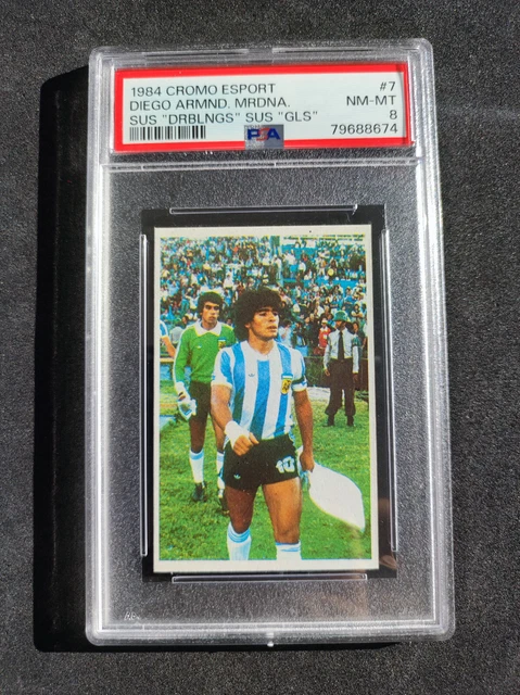 Carte Diego Maradona 1982 Reyauca Ases Mundial #54 PSA 4 - Rookie LOW POP - Très Rare