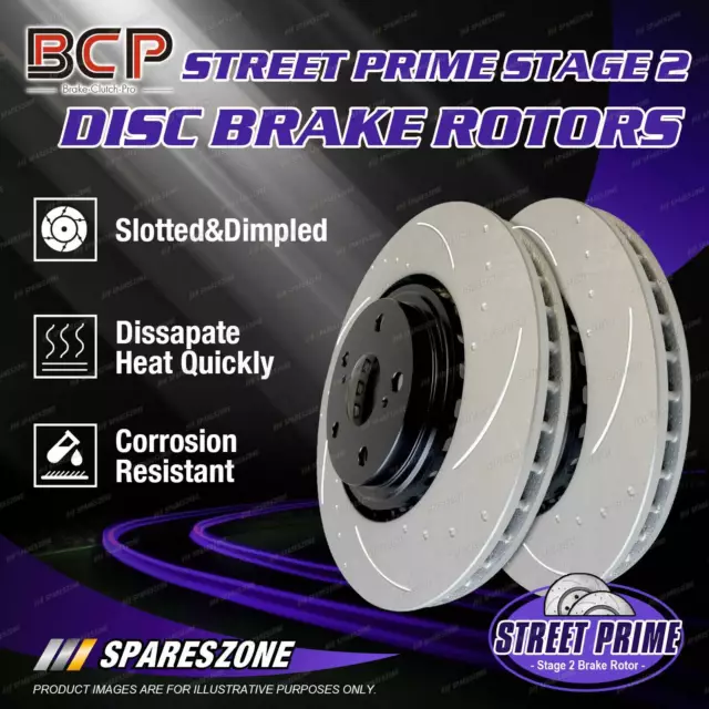 Front BCP Slotted Brake Rotors for Ford Capri SA SC SE Laser KE Turbo 2WD 4WD