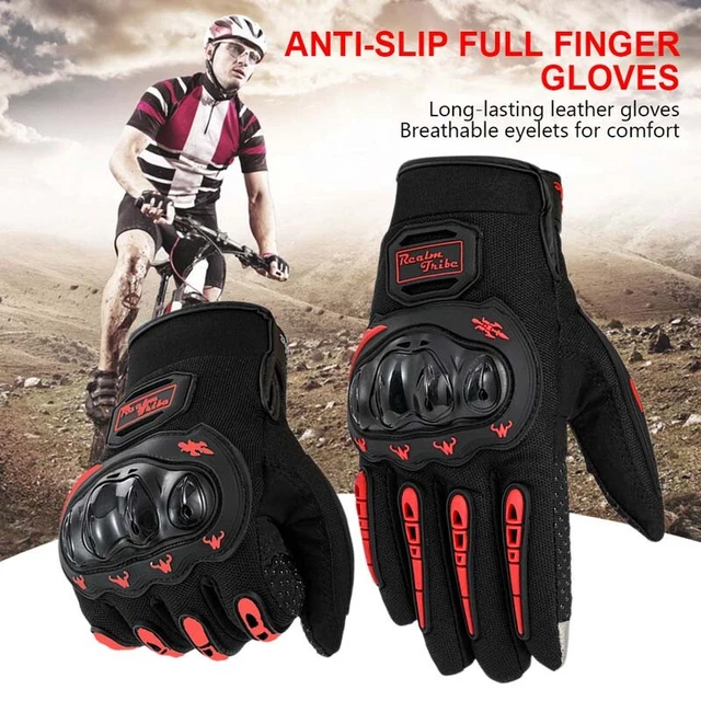 Racing Motorcycle Full Finger Sports Gloves Motorbike Cycling Riding Driving USA