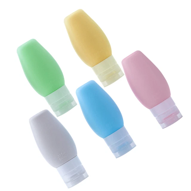 5 pz flacone tubolare portatile vuota con flip-cap