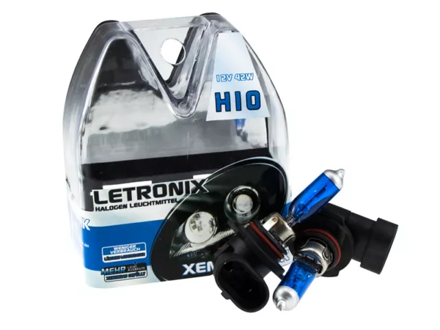 LETRONIX Halogen Sockel Leuchtmittel 8500K Xenon Gas Ultra White E-Prüfzeichen