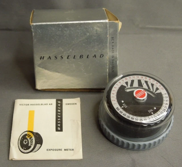 Near Mint! Hasselblad Exposure Meter Knob w/ case, instructions and original box