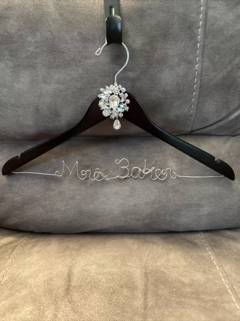 Customized Personalized Wedding Dress Hanger Wedding Day Mrs. Baker