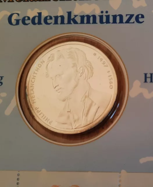 Numisblatt 1/97 Philipp Melanchthon 10 DM 1997 Silber 3