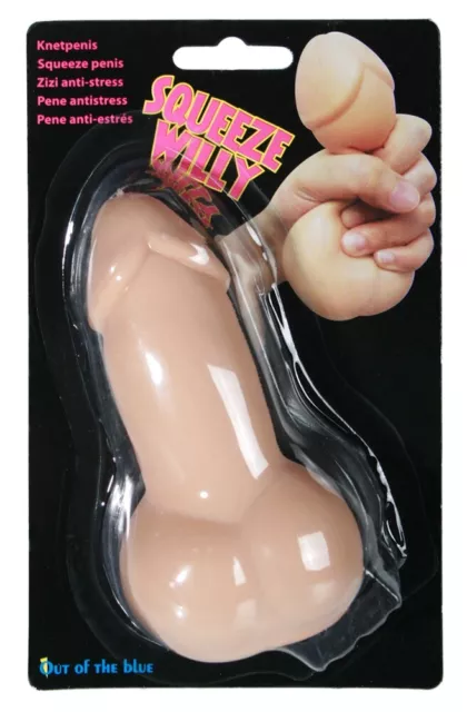 Palla Antistress a forma di Pene Penis Stress Ball with Testicles Squeeze Willy 3