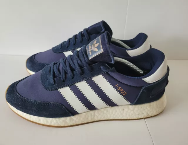Adidas Originals Iniki I-5923 Boost Running Shoes Size Uk 12 Mens Blue Trainers 3
