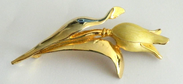 Broche Tulipe Vintage – Jolie Pièce Ancienne – Occasion