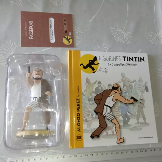 Figurines TINTIN résine collection - figurine # 80 + fascicule - Alonzo PEREZ