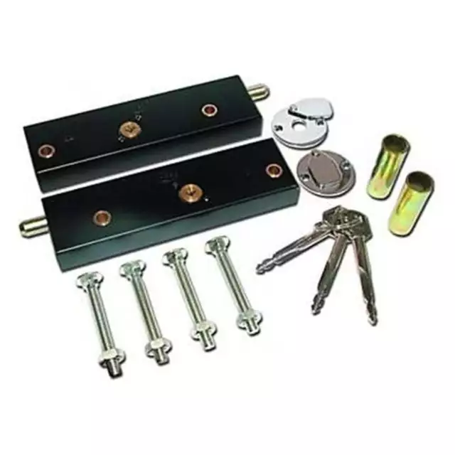 Garage Door Bolt Locks for Extra Security - One Pair Operated On Same Key