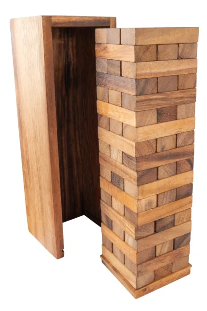 Wooden Tower Blocks, Stacking Building Blocks, Educational Toy, Sustainable Hard 2