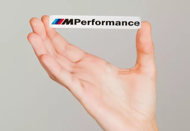 ✓ BMW M Performance logo emblema epossidico autoadesivo