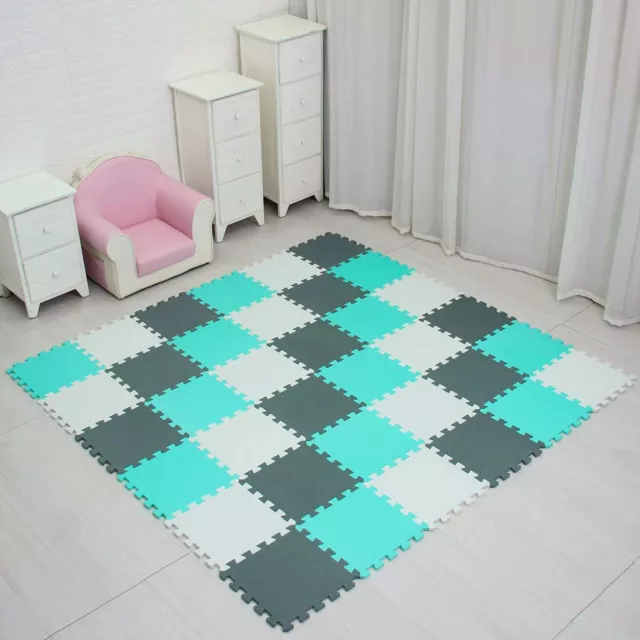 18x Baby Crawling Puzzle Mat Kid Play Mat For Floor Room Soft EVA Foam Carpet UK