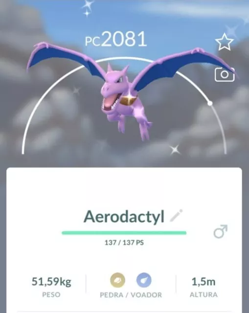 ✨ Shiny Costume Satchel Aerodactyl ✨ - Pokemon Go Registered Trading ✅