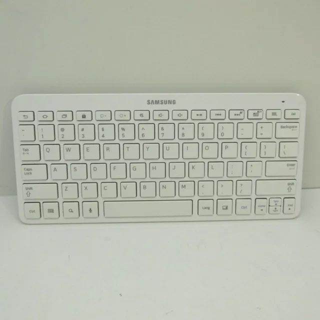 Samsung Galaxy Tab 2 Tablet Wireless Keyboard White BKB-10 A3LBKB-10 Bluetooth